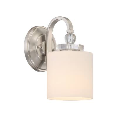 Quoizel Downtown Frosted Glass Wall Sconce With 1 Light