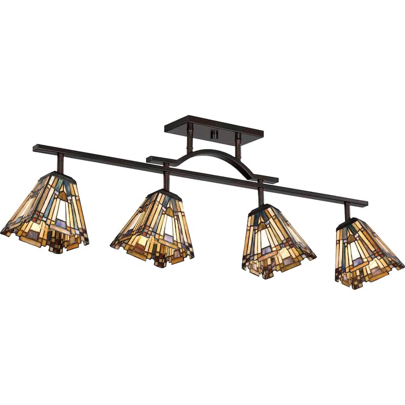 Quoizel Inglenook Tiffany-style Fixed Track Light