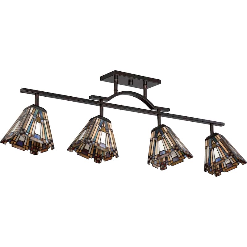 Quoizel Inglenook Tiffany-style Fixed Track Light
