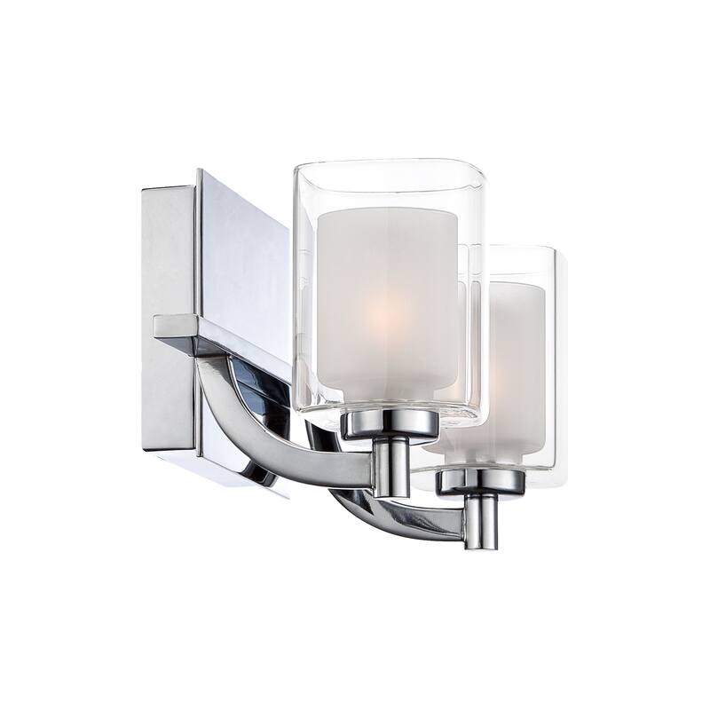 Strick & Bolton Lawless 2-light Steel Bath Fixture
