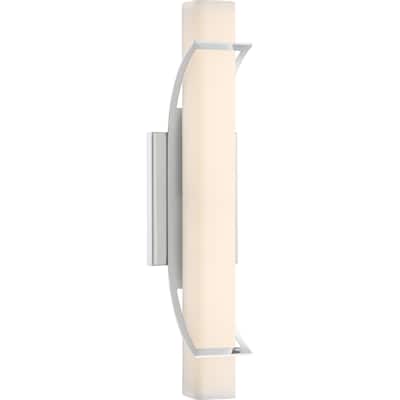 Quoize Platinum Collection Blade Bath Fixture with LED Lights - Polished Chrome - Polished Chrome