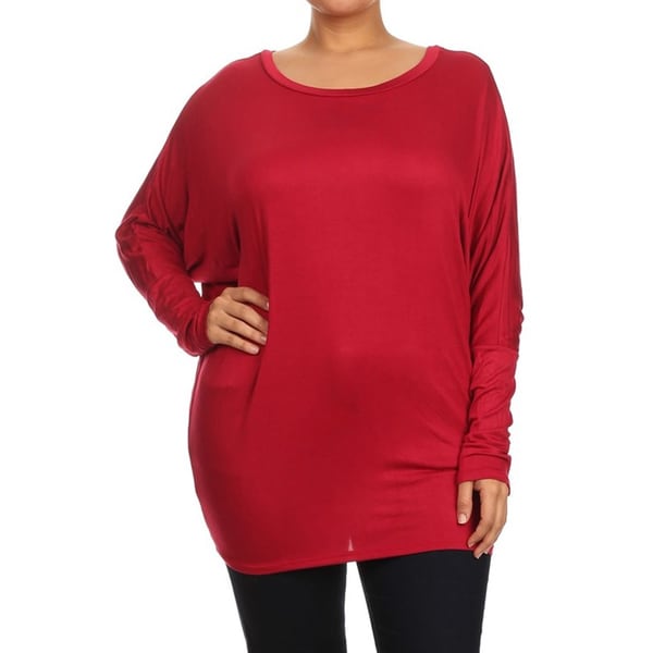 plus size rayon spandex tops