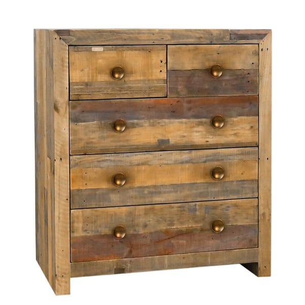 Shop The Gray Barn Fairview 5 Drawer Reclaimed Wood Dresser On