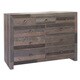 preview thumbnail 5 of 6, Oscar Grey Reclaimed Wood 9-drawer Dresser by Kosas Home