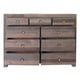 preview thumbnail 8 of 6, Oscar Grey Reclaimed Wood 9-drawer Dresser by Kosas Home