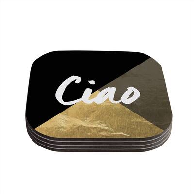 Kess InHouse KESS Original 'Ciao' Coasters (Set of 4)