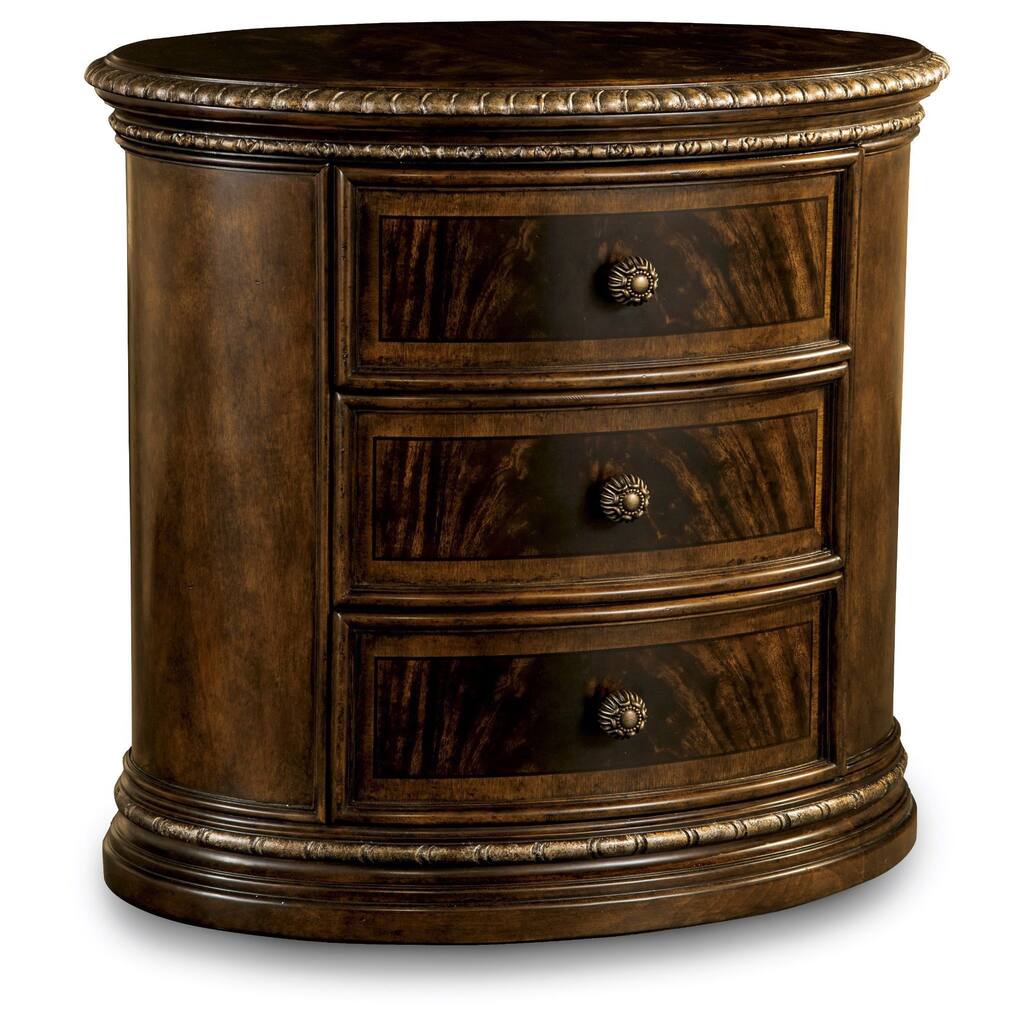 A.R.T. Furniture Gables Cherry 3-drawer Oval Nightstand