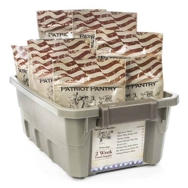 Patriot Pantry 2-week 70-serving Emergency Food Supply ...