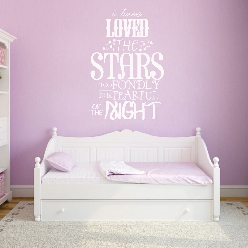 Light Grey, 48 H W X 60 I Have Loved The Stars Wall Decal Light Grey, 48 H W X 60 I Have Loved The Stars Wall Decal