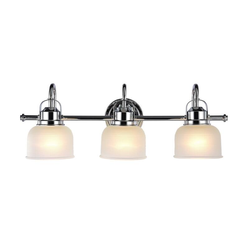 Transitional 3-light Chrome Bath/Vanity Fixture