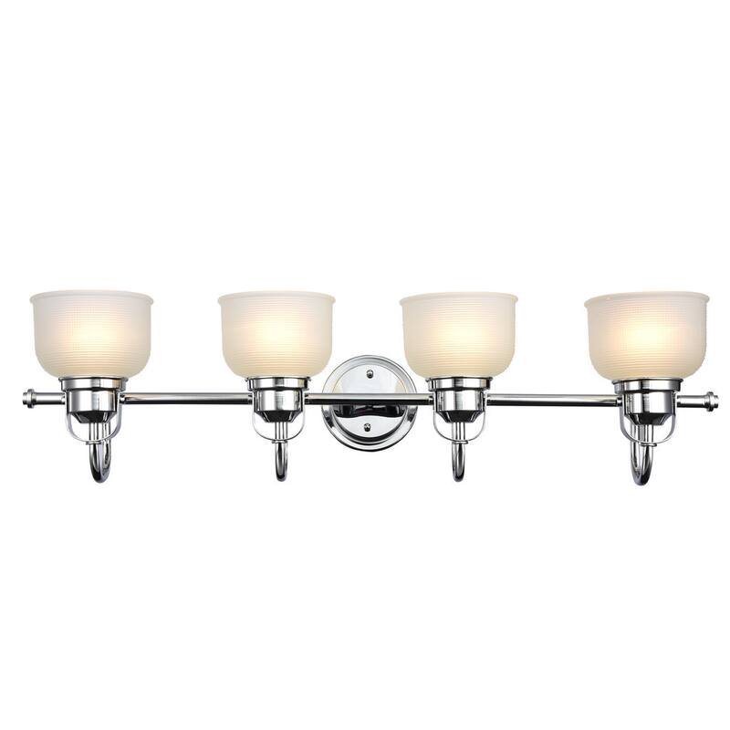 Transitional 4-light Chrome Bath/Vanity Fixture