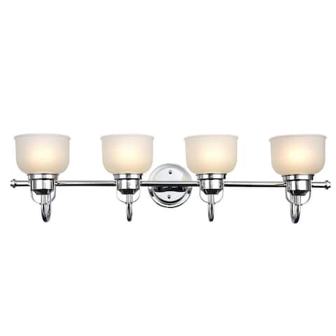 Transitional 4-light Chrome Bath/Vanity Fixture