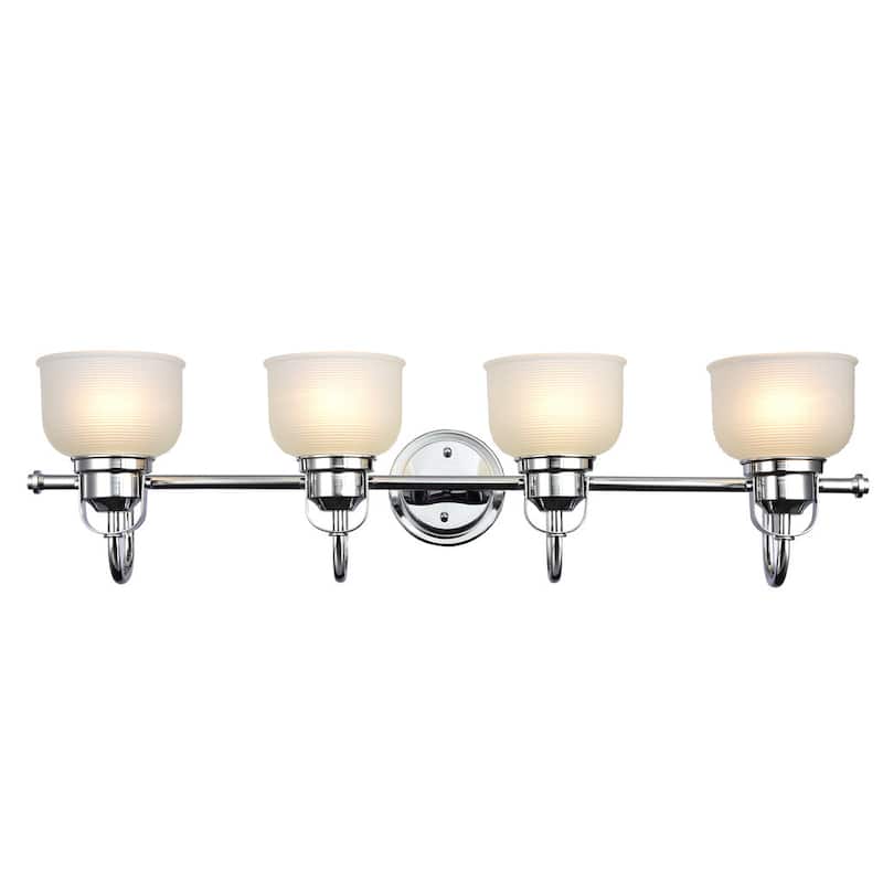 Transitional 4-light Chrome Bath/Vanity Fixture