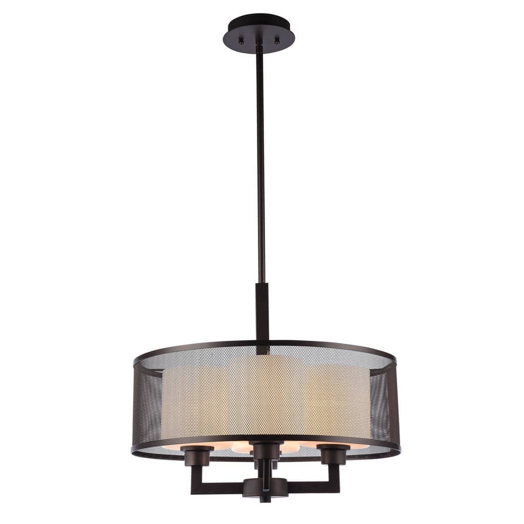 Transitional 4-light Oil Rubbed Bronze Pendant