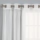 preview thumbnail 17 of 18, Aurora Home Mix-n-Match Blackout Tulle Lace 4-pc. Curtain Set