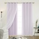 preview thumbnail 11 of 18, Aurora Home Mix-n-Match Blackout Tulle Lace 4-pc. Curtain Set 52" w x 96" l - Lilac
