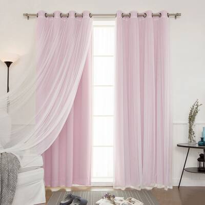Buy Pink 96 Inches Sheer Curtains Online At Overstock Our Best