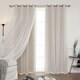 preview thumbnail 9 of 19, Aurora Home Mix and Match Curtains Blackout and Tulle Lace Sheer Curtain Panel Set (4-piece) Biscuit, 63"