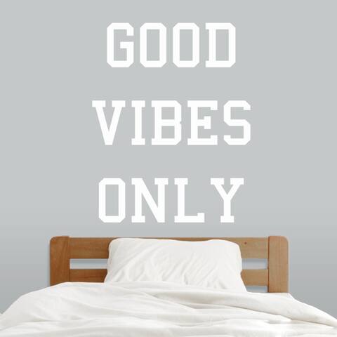 Good Vibes Only Wall Decals (38-inch wide x 48-inch tall)
