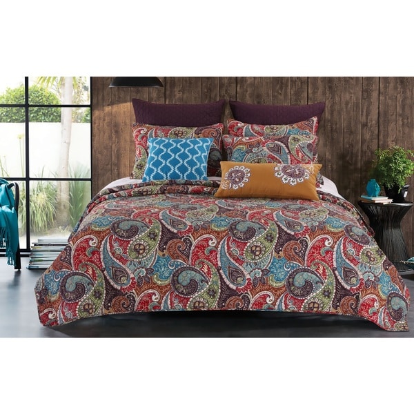 Greenland Home Fashions Tivoli 3-piece Quilt Set