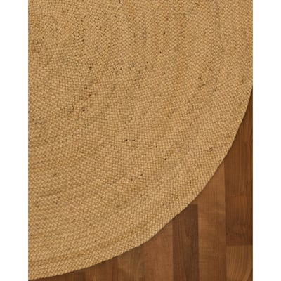 Hand Woven Paradise Jute Rug, 5' Round - 5' x 5'