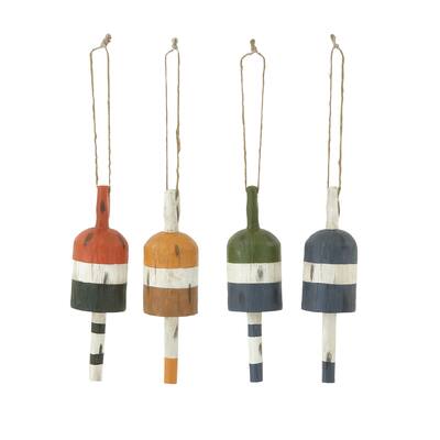 Benzara Multicolored 4 Assorted Buoys