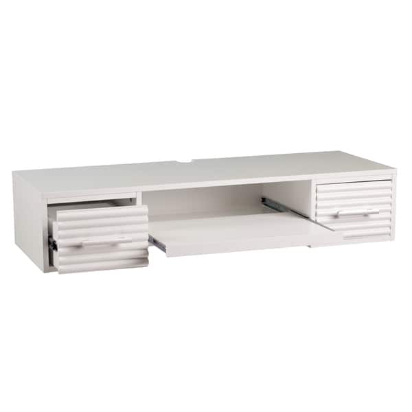 Shop Shaw White Floating Wall Mount Desk On Sale Overstock