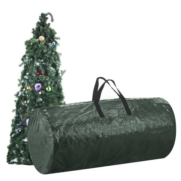 HEARTH & HARBOR Blue Christmas Tree Extra-Large Tree Rolling