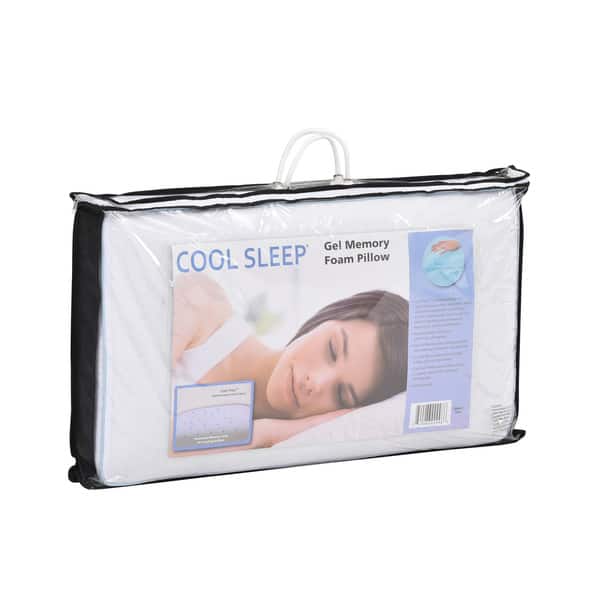 Classic Brands Cool Sleep Ventilated Gel Memory Foam Gusseted Pillow with Cool