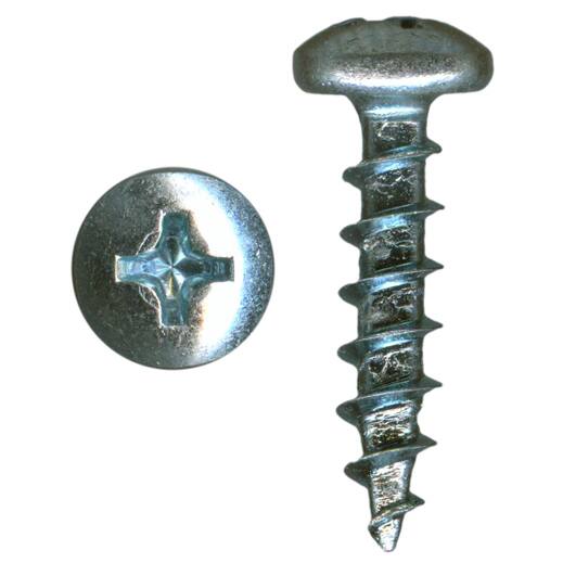 Rok Hardware Zinc-plated #6-13 x 3/4 100-pack Deep/Coarse Thread Phillips Pan-head Screws