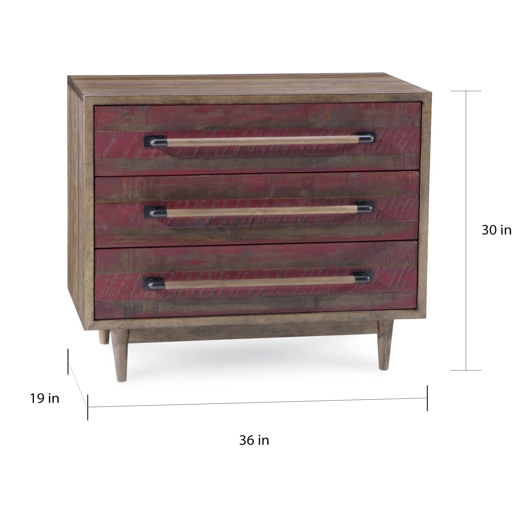 Shop A R T Furniture Epicenters Williamsburg Brown 3 Drawer