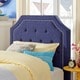 Grace Button Tufted Arched Bridge Twin-sized Headboard - Thumbnail 4