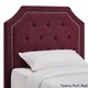 Grace Button Tufted Arched Bridge Twin-sized Headboard - Thumbnail 7