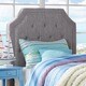 Grace Button Tufted Arched Bridge Twin-sized Headboard - Thumbnail 2