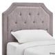 Grace Button Tufted Arched Bridge Twin-sized Headboard - Thumbnail 6