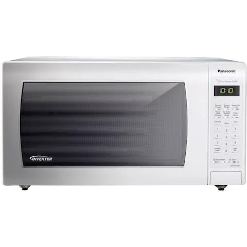 1.6 Cu. Ft. 1250W Genius Sensor Countertop Microwave Oven with Inverter Technology, White