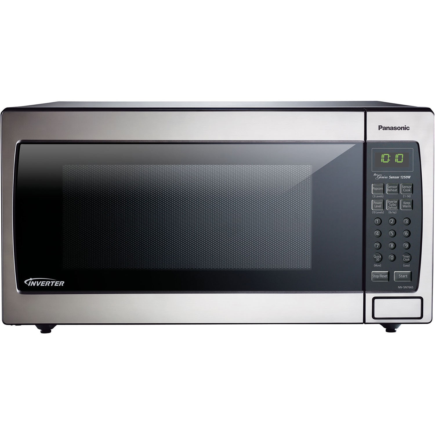 Panasonic NN SN766S 1.6 cubic foot 1250 watt Genius Sensor Microwave Oven with Inverter Technology Bed Bath Beyond 11817431