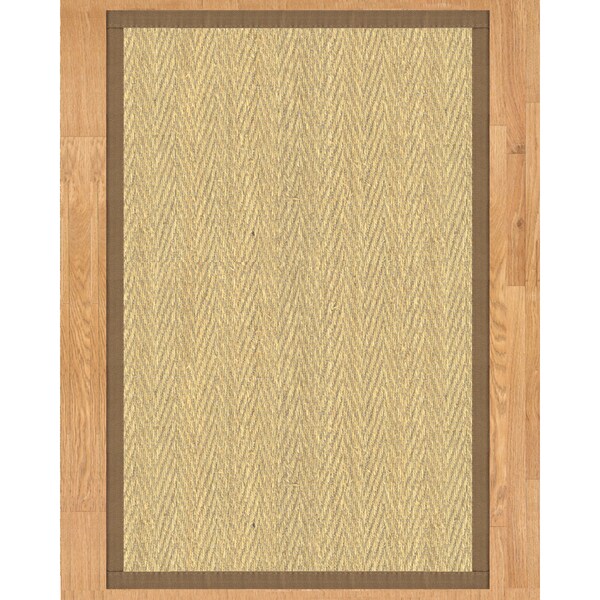 Handcrafted Australia Natural Seagr Rug Taupe Binding 4 X Handcrafted Australia Natural Seagr Rug Taupe Binding 4 X 6
