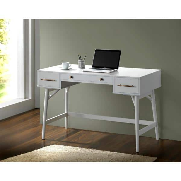 Shop Mid Century Modern Design White Home Office Writing Computer