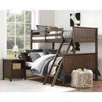 Avenue Greene Ivy Mocha Twin over Full Bunk Bed