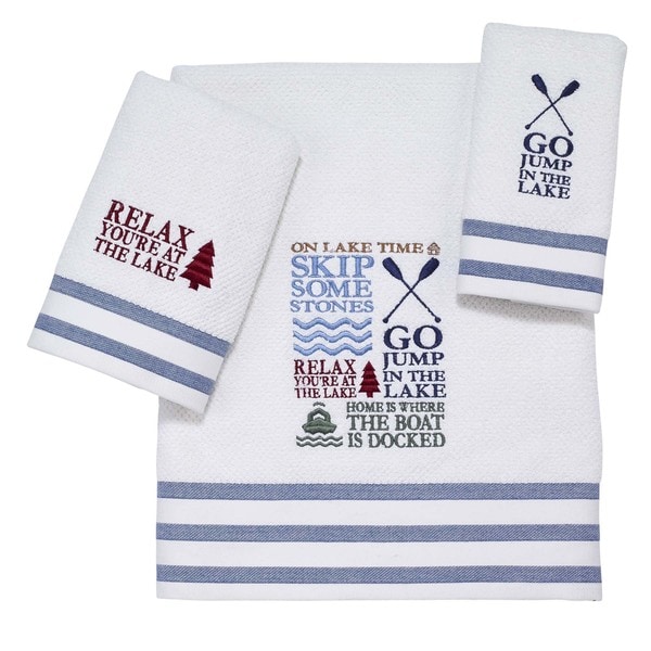 Lake Words 3-piece Towel Set