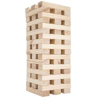 Giant Wooden Toppling Tower Made selling from Premium Tropical Hardwood--f2sa1a