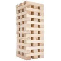 Nontraditional Giant Wooden Blocks Tower Stacking Game, Outdoor Yard Game by Hey! Play!
