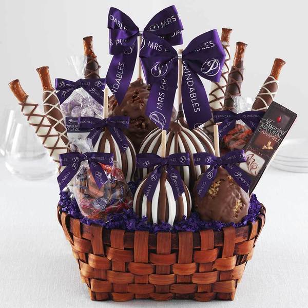 Premium Signature Caramel Apple Basket