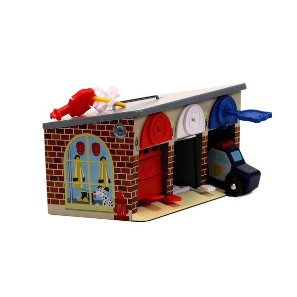 melissa and doug lock and roll rescue garage