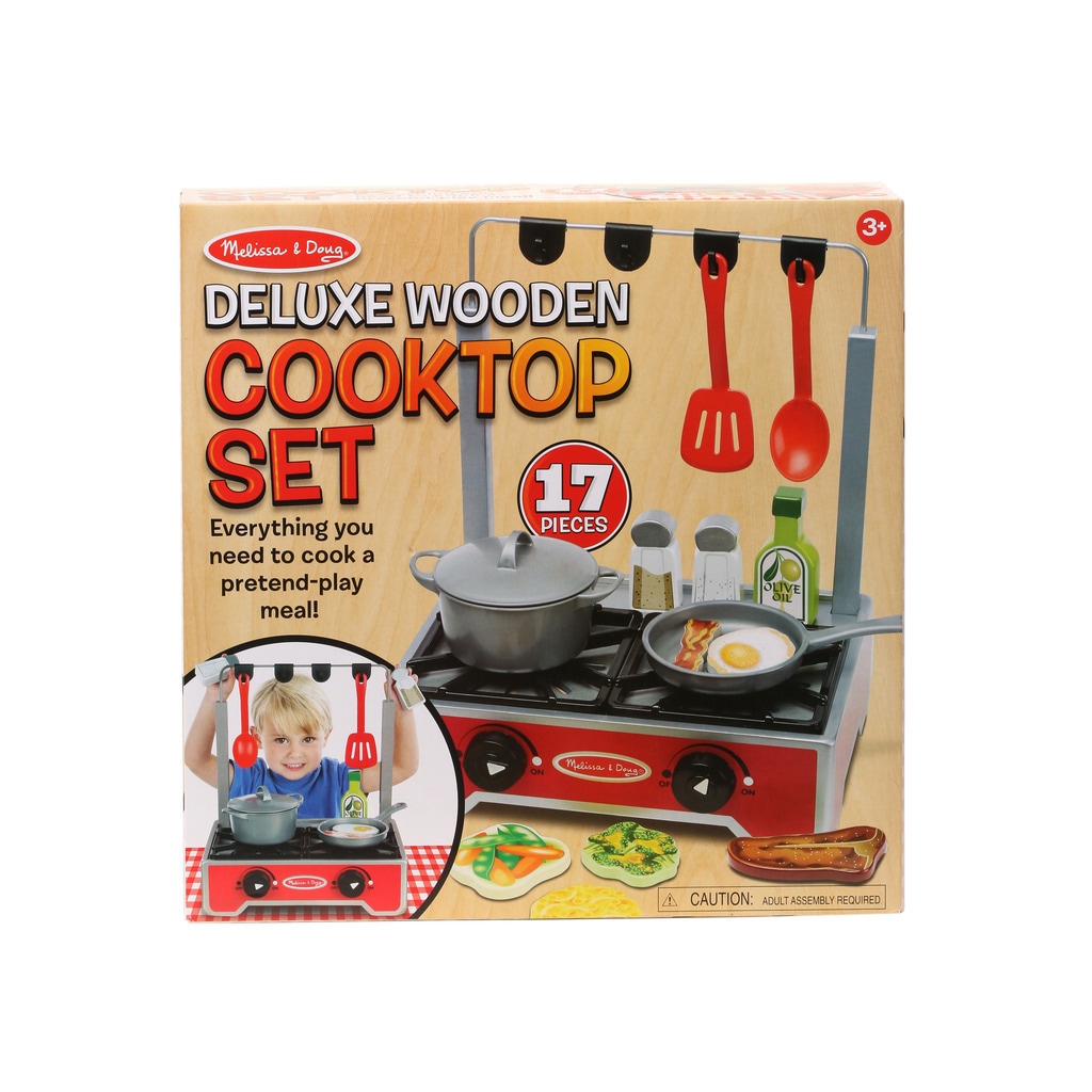 melissa and doug wooden pan set