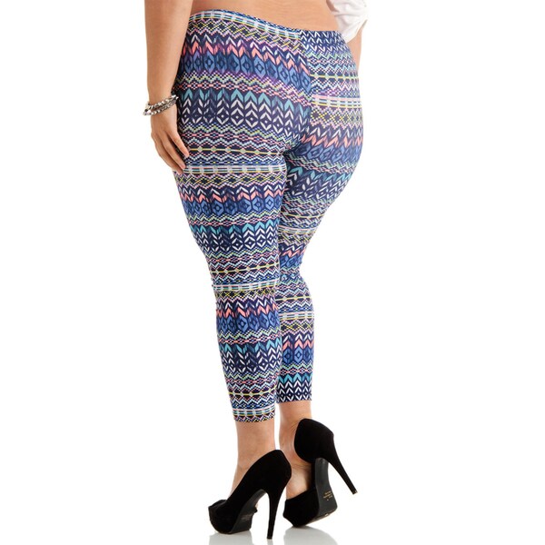 plus size nylon spandex leggings