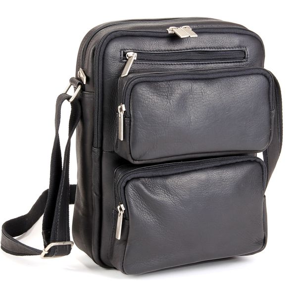LeDonne Leather Multi-pocket Tech Bag - Free Shipping Today - Overstock ...