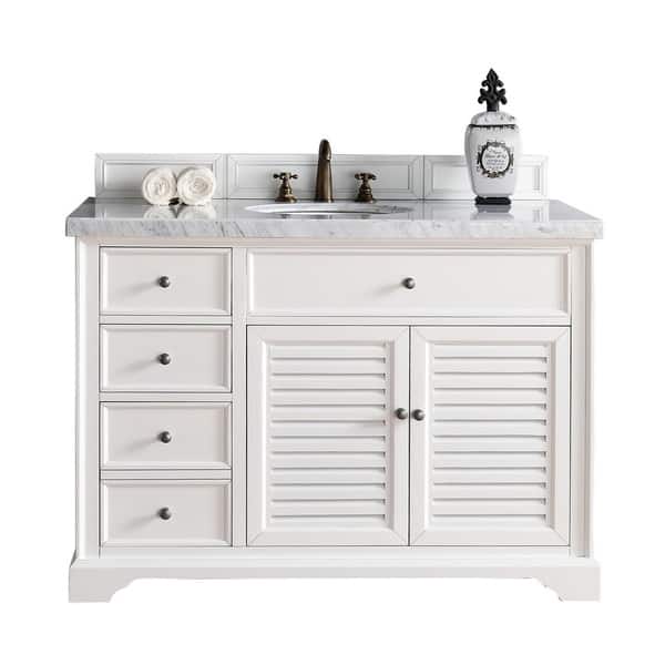 Shop Savannah 48 Single Vanity Cabinet Cottage White Free
