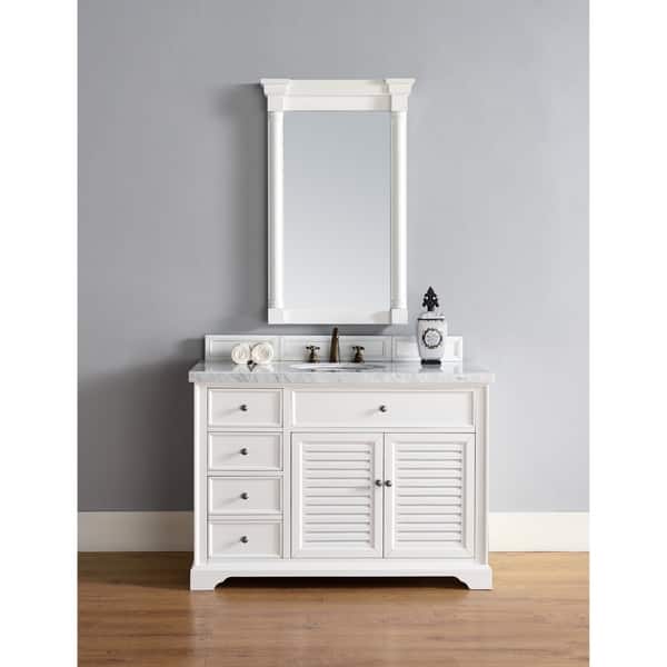 Shop Savannah 48 Single Vanity Cabinet Cottage White Free